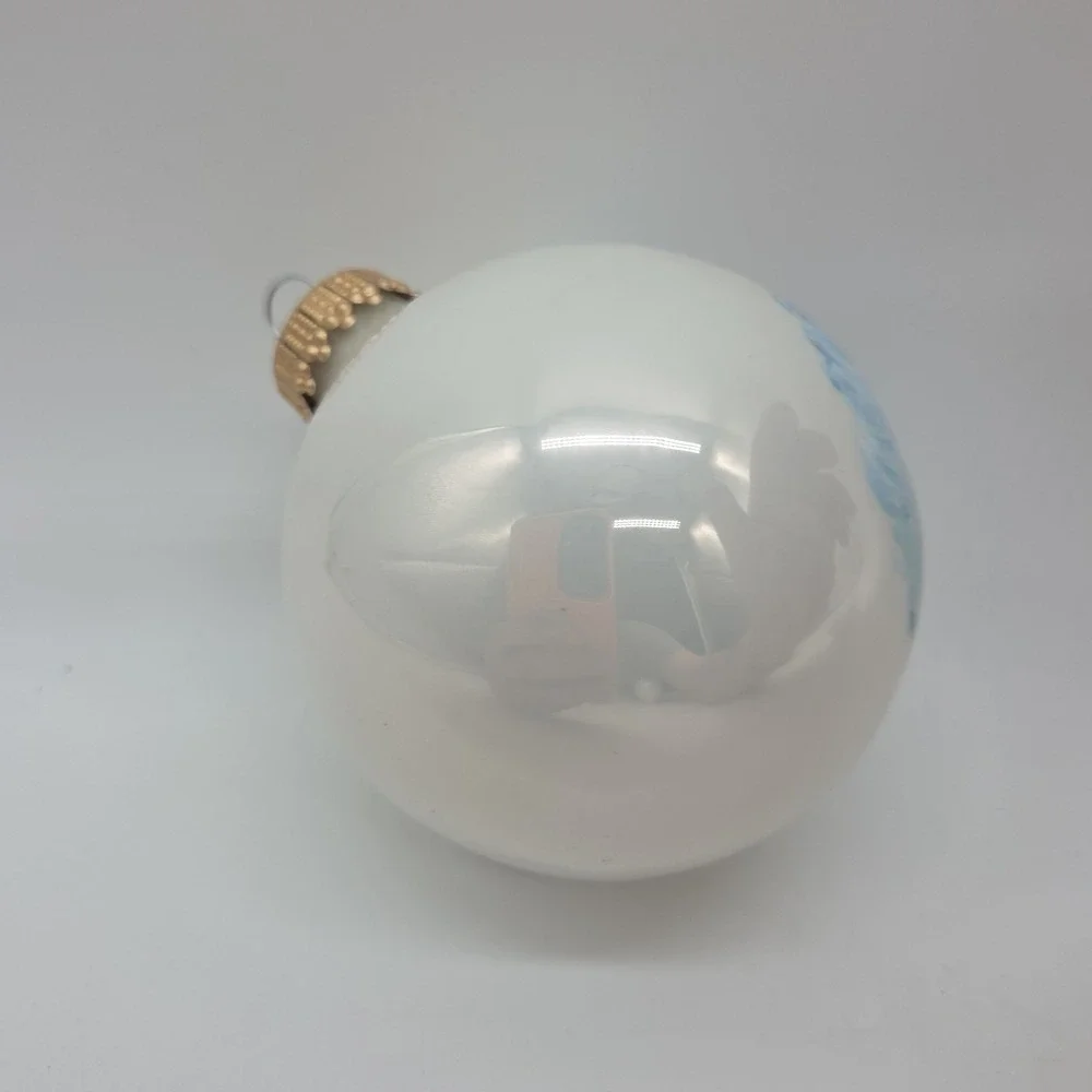 Lot 4 Vintage Sparkling Creations Christmas Ornaments Santa Claus USA Made *READ